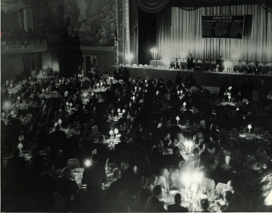 The National Commercial Financial Conference illuminated by candle light. 